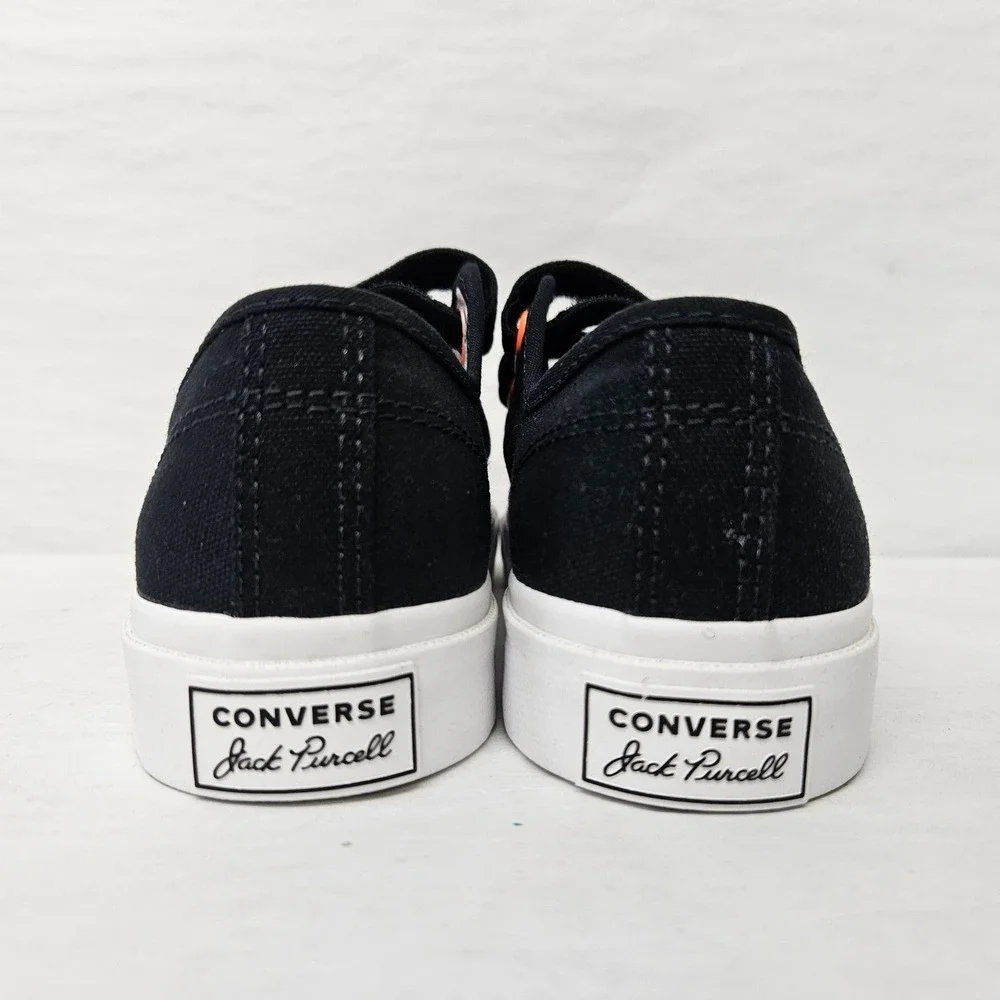 Converse Jack Purcell 3V OX Sneakers 168136C Black Total Orange Women's‎ Size 9